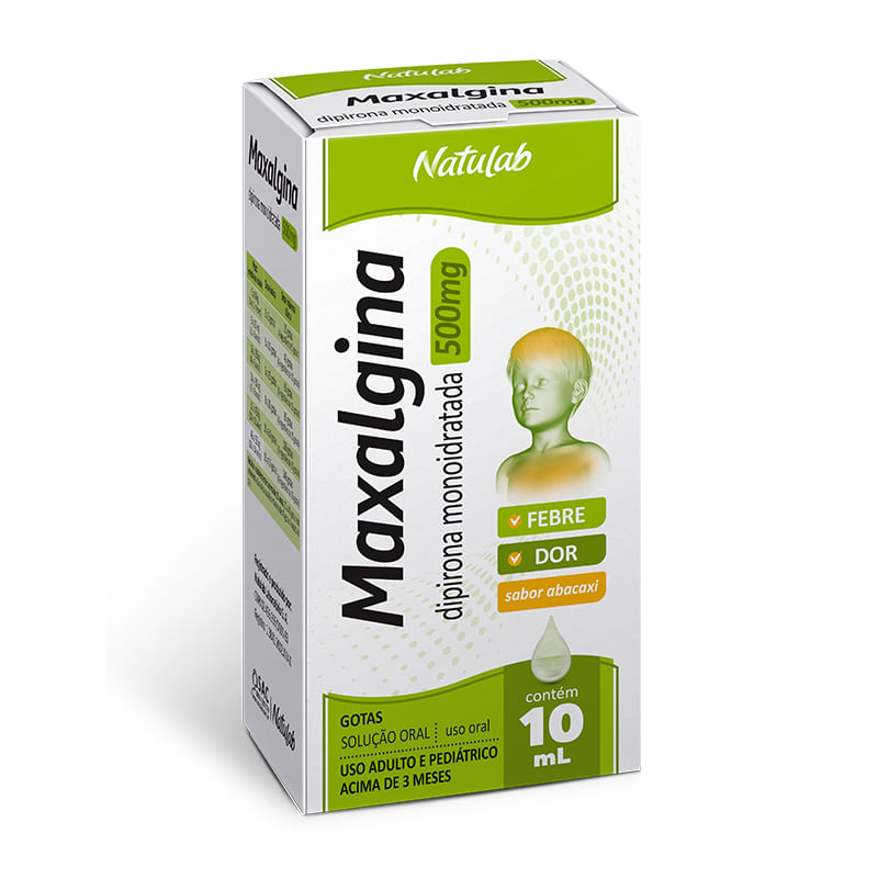 Maxalgina Dipirona Monoidratada 500mg Gotas - 10ml